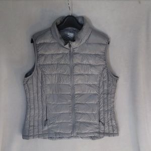 Packable Silver Down Vest